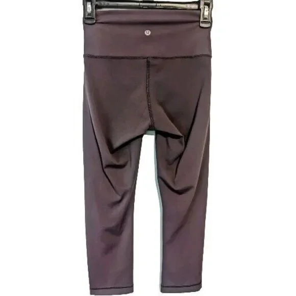 Lululemon Wunder Under Womens‎ High Rise 21” Deep Purple Leggings Size 4 Fast 🚚 - Picture 8 of 12